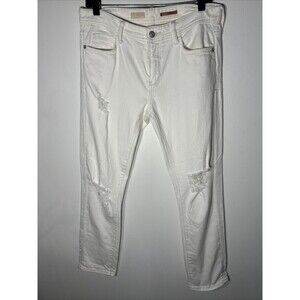 Anthropologie Pilcro  White  Fit Denim Jeans  Stretch Womens Size 28